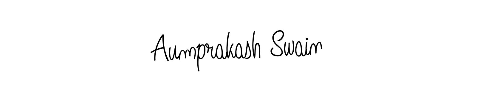 Create a beautiful signature design for name Aumprakash Swain. With this signature (Angelique-Rose-font-FFP) fonts, you can make a handwritten signature for free. Aumprakash Swain signature style 5 images and pictures png