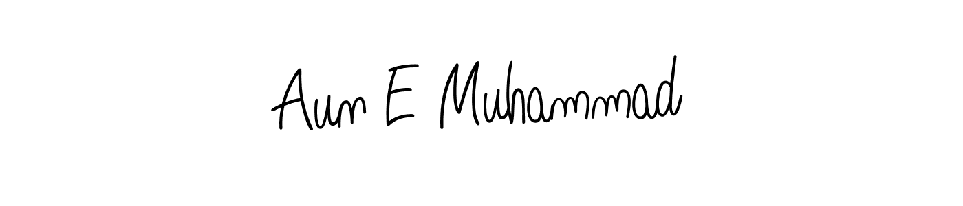 Make a short Aun E Muhammad signature style. Manage your documents anywhere anytime using Angelique-Rose-font-FFP. Create and add eSignatures, submit forms, share and send files easily. Aun E Muhammad signature style 5 images and pictures png