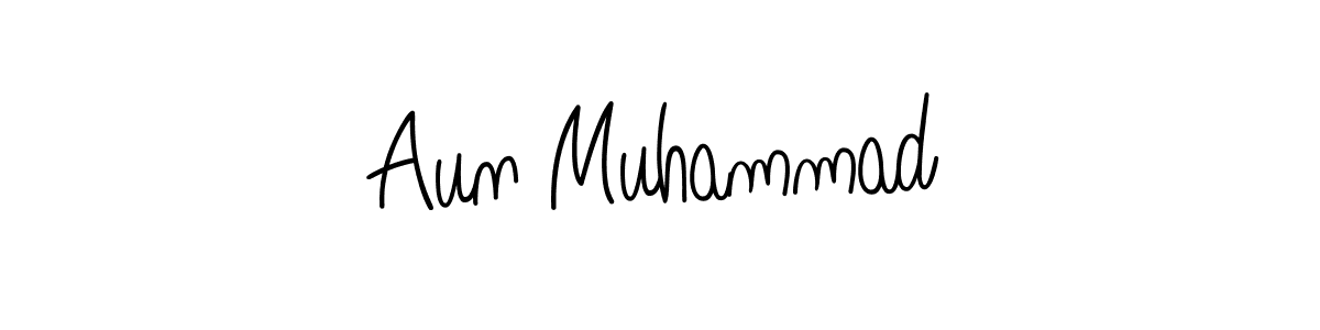 Aun Muhammad stylish signature style. Best Handwritten Sign (Angelique-Rose-font-FFP) for my name. Handwritten Signature Collection Ideas for my name Aun Muhammad. Aun Muhammad signature style 5 images and pictures png