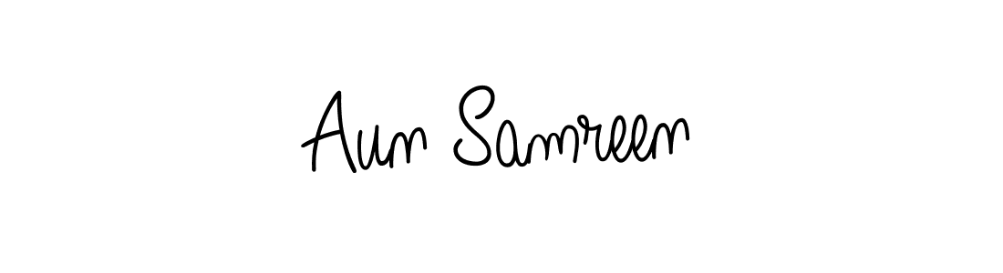 Angelique-Rose-font-FFP is a professional signature style that is perfect for those who want to add a touch of class to their signature. It is also a great choice for those who want to make their signature more unique. Get Aun Samreen name to fancy signature for free. Aun Samreen signature style 5 images and pictures png
