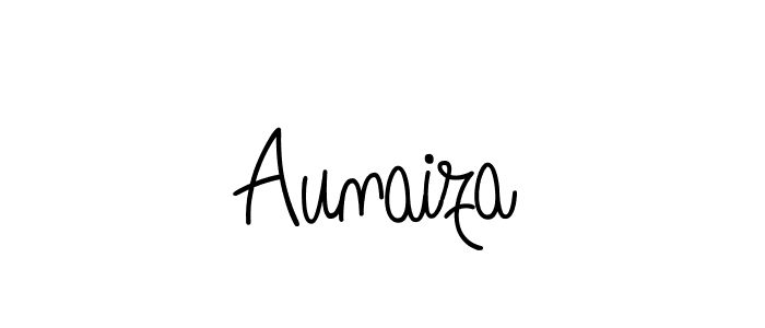 Make a beautiful signature design for name Aunaiza. With this signature (Angelique-Rose-font-FFP) style, you can create a handwritten signature for free. Aunaiza signature style 5 images and pictures png