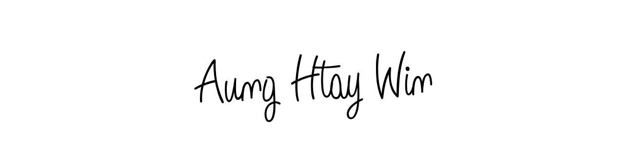 Create a beautiful signature design for name Aung Htay Win. With this signature (Angelique-Rose-font-FFP) fonts, you can make a handwritten signature for free. Aung Htay Win signature style 5 images and pictures png