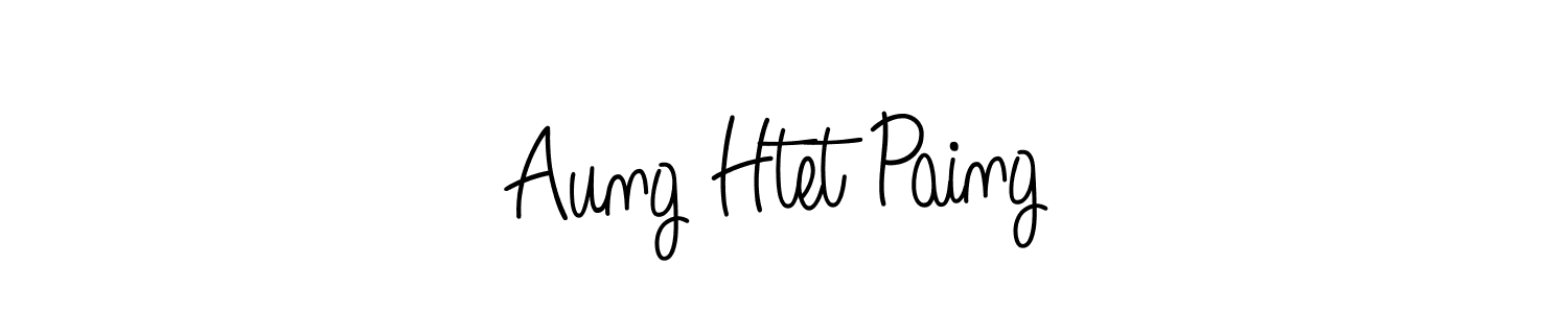 How to make Aung Htet Paing name signature. Use Angelique-Rose-font-FFP style for creating short signs online. This is the latest handwritten sign. Aung Htet Paing signature style 5 images and pictures png