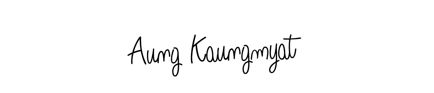 if you are searching for the best signature style for your name Aung Kaungmyat. so please give up your signature search. here we have designed multiple signature styles  using Angelique-Rose-font-FFP. Aung Kaungmyat signature style 5 images and pictures png