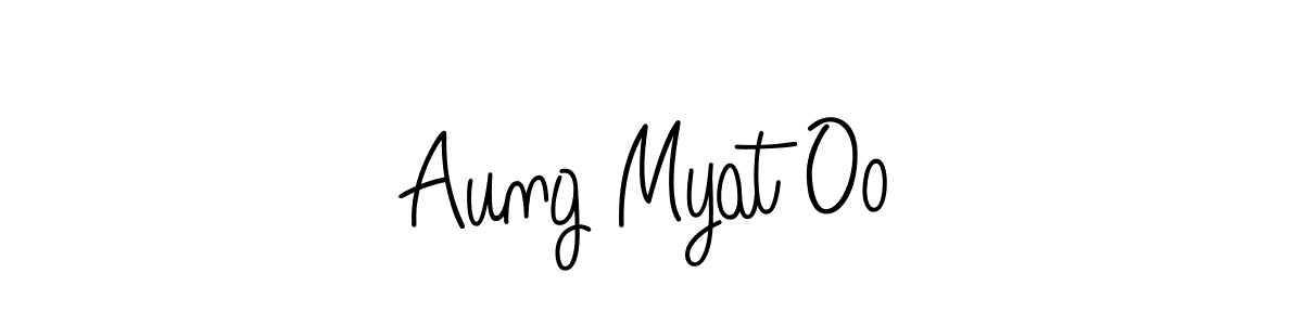 Also we have Aung Myat Oo name is the best signature style. Create professional handwritten signature collection using Angelique-Rose-font-FFP autograph style. Aung Myat Oo signature style 5 images and pictures png