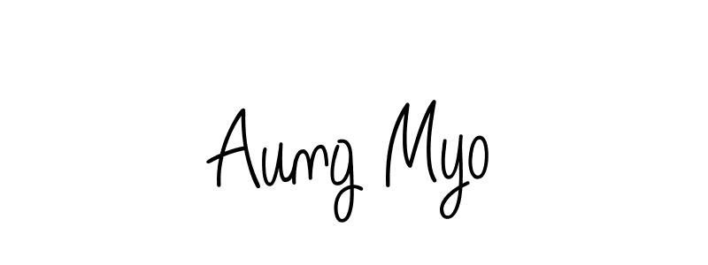 How to make Aung Myo signature? Angelique-Rose-font-FFP is a professional autograph style. Create handwritten signature for Aung Myo name. Aung Myo signature style 5 images and pictures png