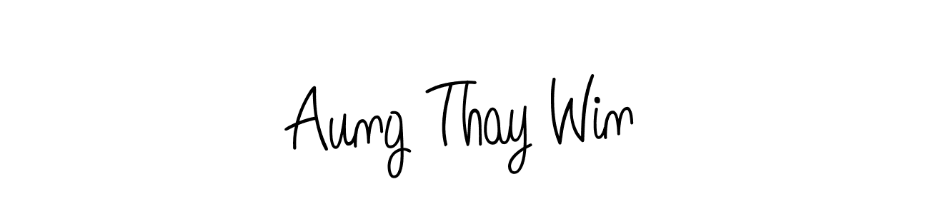 Make a beautiful signature design for name Aung Thay Win. Use this online signature maker to create a handwritten signature for free. Aung Thay Win signature style 5 images and pictures png