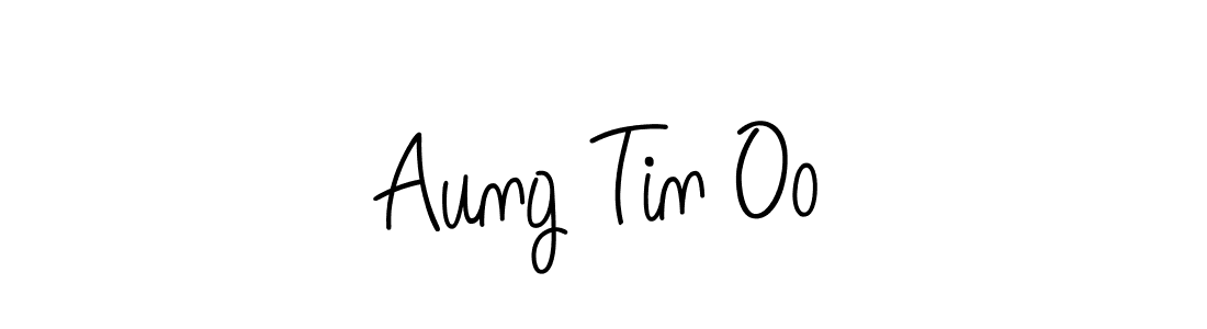 Design your own signature with our free online signature maker. With this signature software, you can create a handwritten (Angelique-Rose-font-FFP) signature for name Aung Tin Oo. Aung Tin Oo signature style 5 images and pictures png
