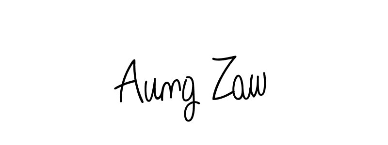 How to Draw Aung Zaw signature style? Angelique-Rose-font-FFP is a latest design signature styles for name Aung Zaw. Aung Zaw signature style 5 images and pictures png
