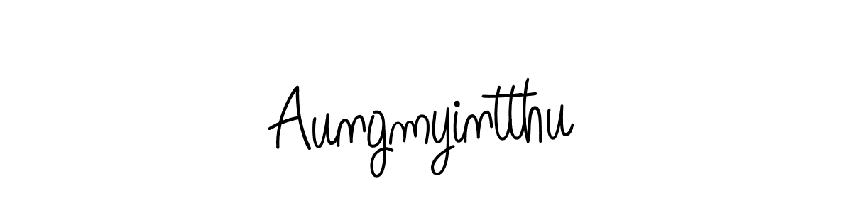 Also we have Aungmyintthu name is the best signature style. Create professional handwritten signature collection using Angelique-Rose-font-FFP autograph style. Aungmyintthu signature style 5 images and pictures png