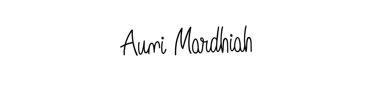 Once you've used our free online signature maker to create your best signature Angelique-Rose-font-FFP style, it's time to enjoy all of the benefits that Auni Mardhiah name signing documents. Auni Mardhiah signature style 5 images and pictures png