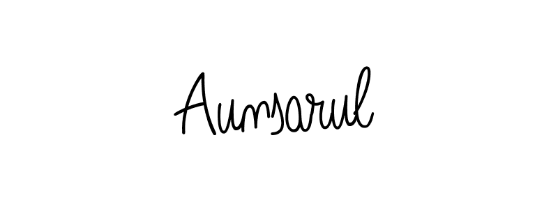 The best way (Angelique-Rose-font-FFP) to make a short signature is to pick only two or three words in your name. The name Aunsarul include a total of six letters. For converting this name. Aunsarul signature style 5 images and pictures png