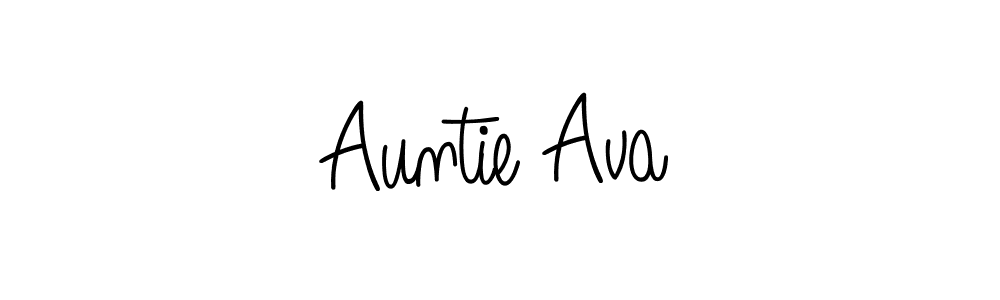How to make Auntie Ava signature? Angelique-Rose-font-FFP is a professional autograph style. Create handwritten signature for Auntie Ava name. Auntie Ava signature style 5 images and pictures png