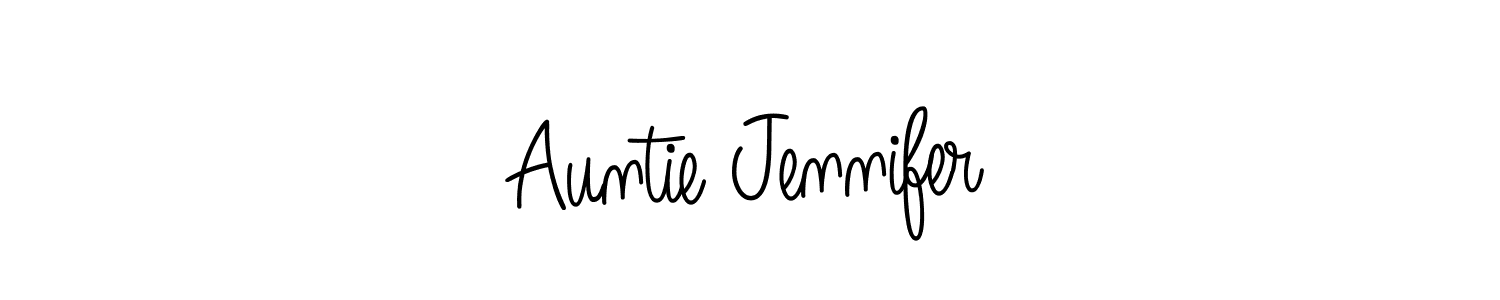 How to Draw Auntie Jennifer signature style? Angelique-Rose-font-FFP is a latest design signature styles for name Auntie Jennifer. Auntie Jennifer signature style 5 images and pictures png