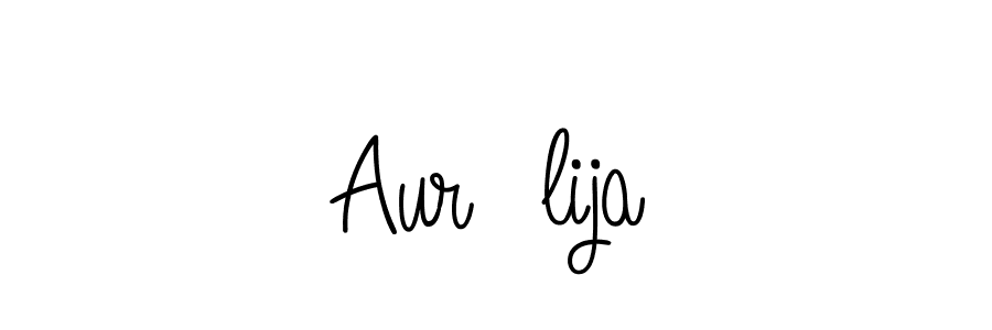 Angelique-Rose-font-FFP is a professional signature style that is perfect for those who want to add a touch of class to their signature. It is also a great choice for those who want to make their signature more unique. Get Aurēlija name to fancy signature for free. Aurēlija signature style 5 images and pictures png