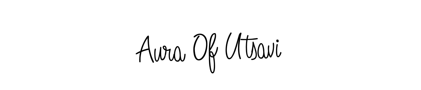 if you are searching for the best signature style for your name Aura Of Utsavi. so please give up your signature search. here we have designed multiple signature styles  using Angelique-Rose-font-FFP. Aura Of Utsavi signature style 5 images and pictures png