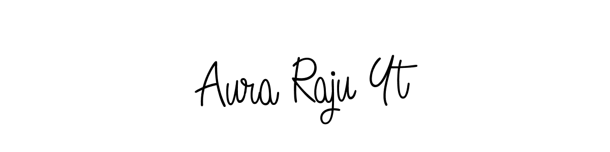 Once you've used our free online signature maker to create your best signature Angelique-Rose-font-FFP style, it's time to enjoy all of the benefits that Aura Raju Yt name signing documents. Aura Raju Yt signature style 5 images and pictures png
