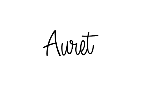 The best way (Angelique-Rose-font-FFP) to make a short signature is to pick only two or three words in your name. The name Auret include a total of six letters. For converting this name. Auret signature style 5 images and pictures png