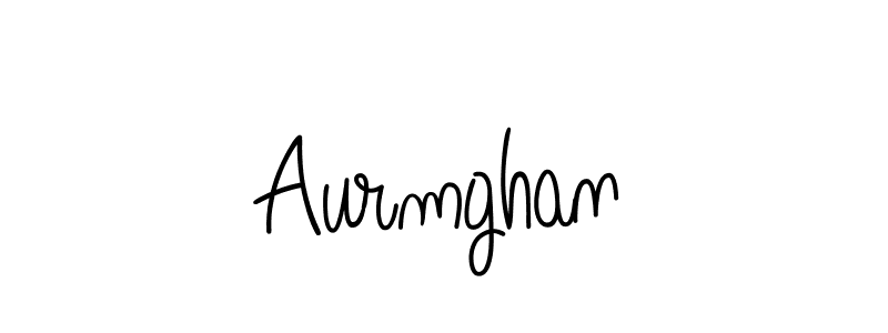 You should practise on your own different ways (Angelique-Rose-font-FFP) to write your name (Aurmghan) in signature. don't let someone else do it for you. Aurmghan signature style 5 images and pictures png