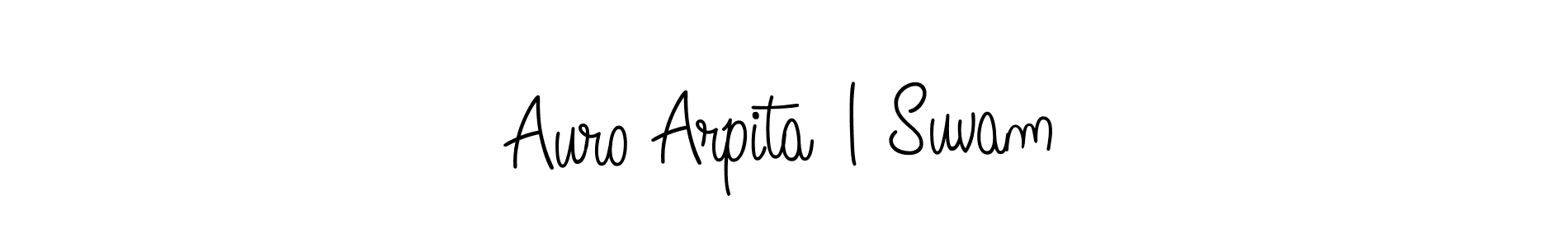 Make a short Auro Arpita | Suvam signature style. Manage your documents anywhere anytime using Angelique-Rose-font-FFP. Create and add eSignatures, submit forms, share and send files easily. Auro Arpita | Suvam signature style 5 images and pictures png