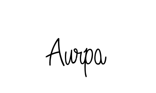 How to make Aurpa name signature. Use Angelique-Rose-font-FFP style for creating short signs online. This is the latest handwritten sign. Aurpa signature style 5 images and pictures png