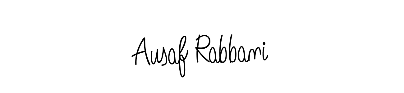 You should practise on your own different ways (Angelique-Rose-font-FFP) to write your name (Ausaf Rabbani) in signature. don't let someone else do it for you. Ausaf Rabbani signature style 5 images and pictures png