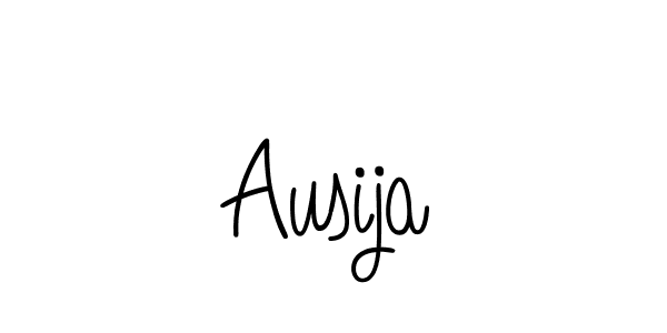 Use a signature maker to create a handwritten signature online. With this signature software, you can design (Angelique-Rose-font-FFP) your own signature for name Ausija. Ausija signature style 5 images and pictures png