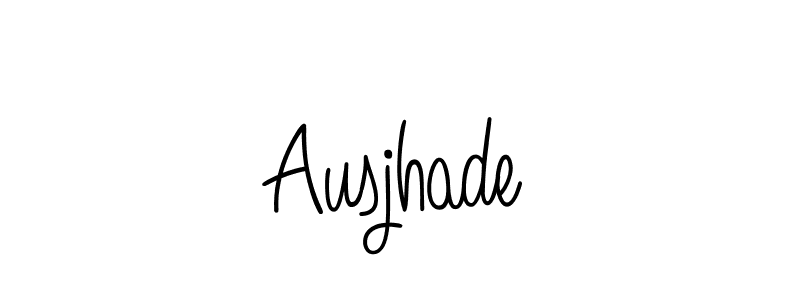 if you are searching for the best signature style for your name Ausjhade. so please give up your signature search. here we have designed multiple signature styles  using Angelique-Rose-font-FFP. Ausjhade signature style 5 images and pictures png