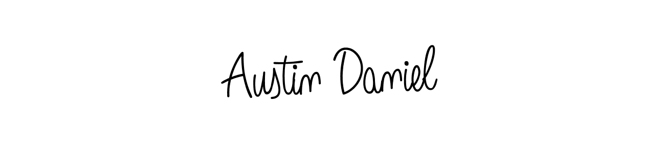 Make a beautiful signature design for name Austin Daniel. With this signature (Angelique-Rose-font-FFP) style, you can create a handwritten signature for free. Austin Daniel signature style 5 images and pictures png