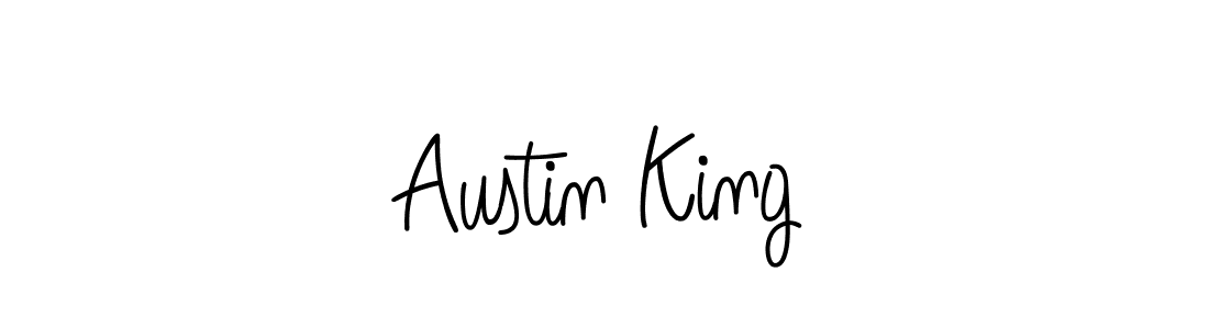 You should practise on your own different ways (Angelique-Rose-font-FFP) to write your name (Austin King) in signature. don't let someone else do it for you. Austin King signature style 5 images and pictures png