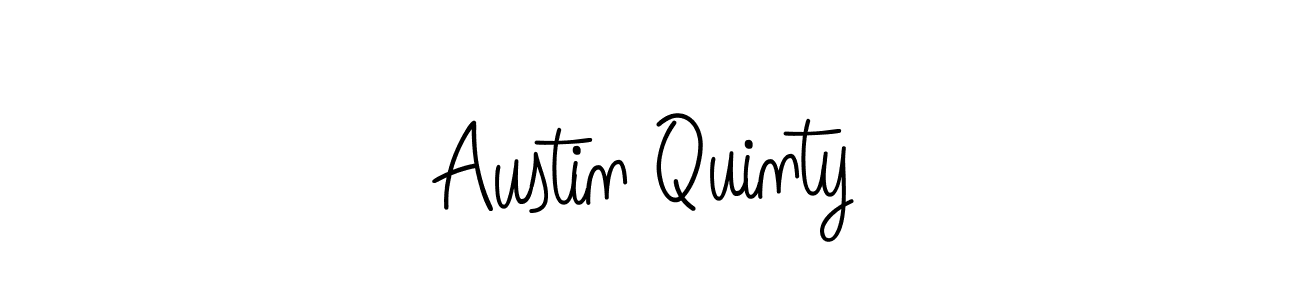 Use a signature maker to create a handwritten signature online. With this signature software, you can design (Angelique-Rose-font-FFP) your own signature for name Austin Quinty. Austin Quinty signature style 5 images and pictures png