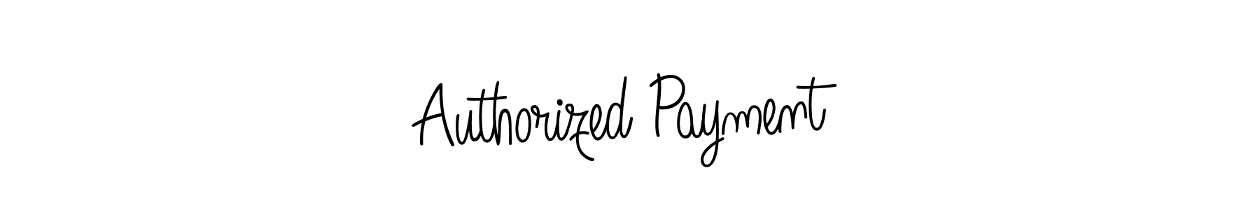 Design your own signature with our free online signature maker. With this signature software, you can create a handwritten (Angelique-Rose-font-FFP) signature for name Authorized Payment. Authorized Payment signature style 5 images and pictures png