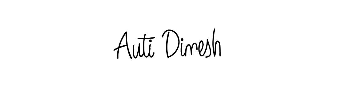 Auti Dinesh stylish signature style. Best Handwritten Sign (Angelique-Rose-font-FFP) for my name. Handwritten Signature Collection Ideas for my name Auti Dinesh. Auti Dinesh signature style 5 images and pictures png