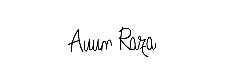 Design your own signature with our free online signature maker. With this signature software, you can create a handwritten (Angelique-Rose-font-FFP) signature for name Auun Raza. Auun Raza signature style 5 images and pictures png