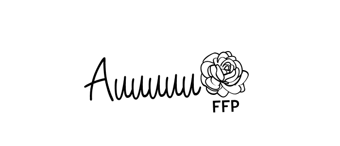 Use a signature maker to create a handwritten signature online. With this signature software, you can design (Angelique-Rose-font-FFP) your own signature for name Auuuuu2. Auuuuu2 signature style 5 images and pictures png