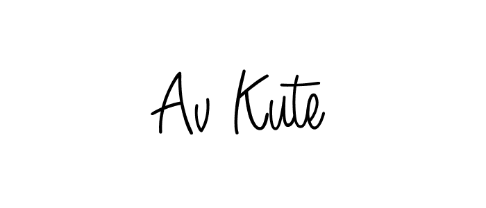 Design your own signature with our free online signature maker. With this signature software, you can create a handwritten (Angelique-Rose-font-FFP) signature for name Av Kute. Av Kute signature style 5 images and pictures png