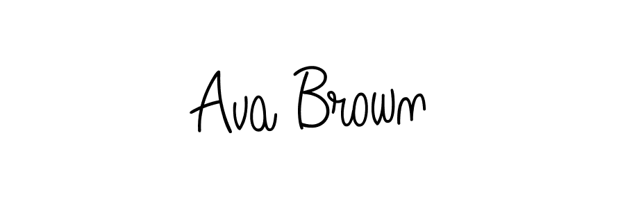 Design your own signature with our free online signature maker. With this signature software, you can create a handwritten (Angelique-Rose-font-FFP) signature for name Ava Brown. Ava Brown signature style 5 images and pictures png
