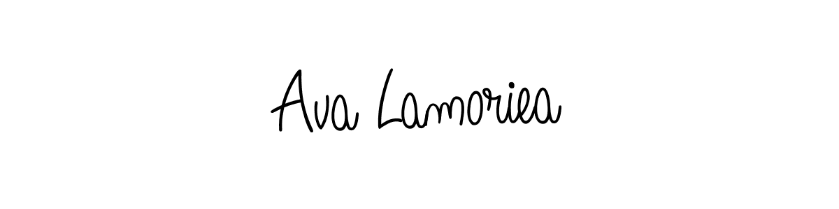 Make a beautiful signature design for name Ava Lamoriea. With this signature (Angelique-Rose-font-FFP) style, you can create a handwritten signature for free. Ava Lamoriea signature style 5 images and pictures png