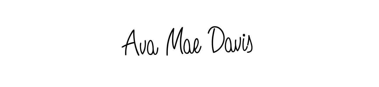 You should practise on your own different ways (Angelique-Rose-font-FFP) to write your name (Ava Mae Davis) in signature. don't let someone else do it for you. Ava Mae Davis signature style 5 images and pictures png