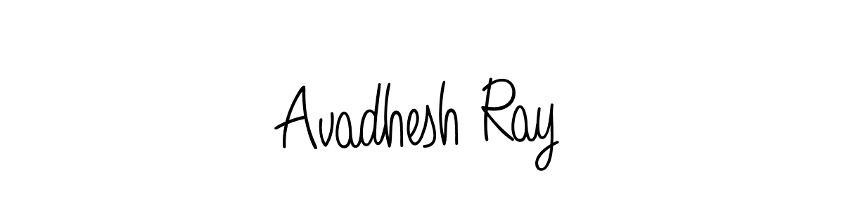 Use a signature maker to create a handwritten signature online. With this signature software, you can design (Angelique-Rose-font-FFP) your own signature for name Avadhesh Ray. Avadhesh Ray signature style 5 images and pictures png
