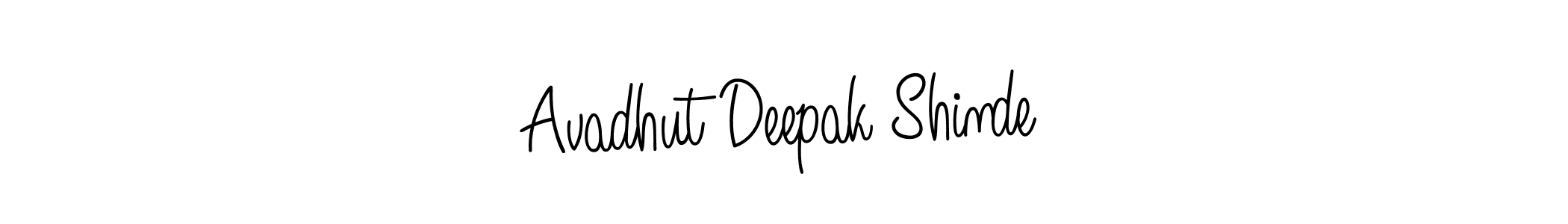 Make a beautiful signature design for name Avadhut Deepak Shinde. With this signature (Angelique-Rose-font-FFP) style, you can create a handwritten signature for free. Avadhut Deepak Shinde signature style 5 images and pictures png