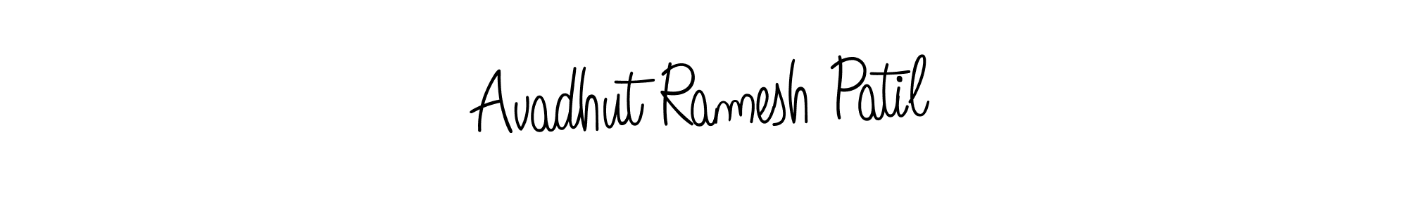 Design your own signature with our free online signature maker. With this signature software, you can create a handwritten (Angelique-Rose-font-FFP) signature for name Avadhut Ramesh Patil. Avadhut Ramesh Patil signature style 5 images and pictures png