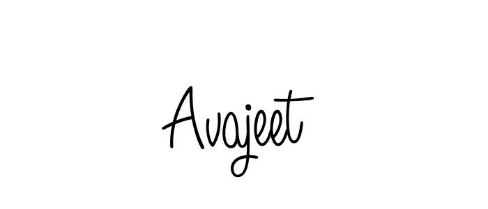 You should practise on your own different ways (Angelique-Rose-font-FFP) to write your name (Avajeet) in signature. don't let someone else do it for you. Avajeet signature style 5 images and pictures png