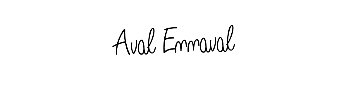 if you are searching for the best signature style for your name Aval Ennaval. so please give up your signature search. here we have designed multiple signature styles  using Angelique-Rose-font-FFP. Aval Ennaval signature style 5 images and pictures png