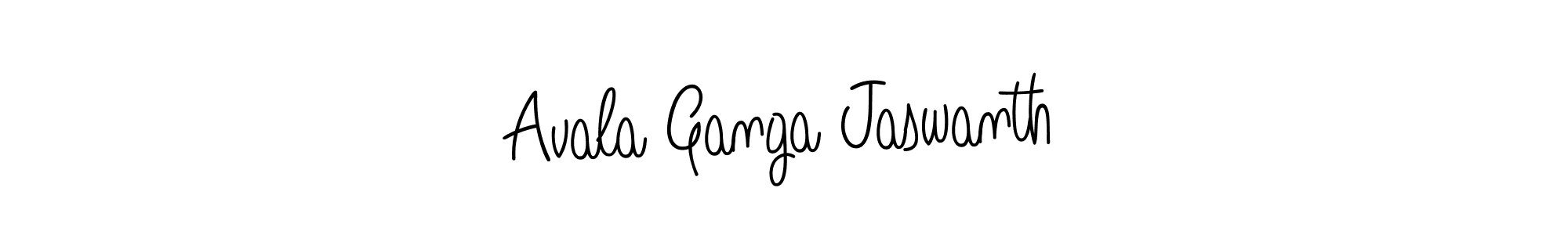 Once you've used our free online signature maker to create your best signature Angelique-Rose-font-FFP style, it's time to enjoy all of the benefits that Avala Ganga Jaswanth name signing documents. Avala Ganga Jaswanth signature style 5 images and pictures png