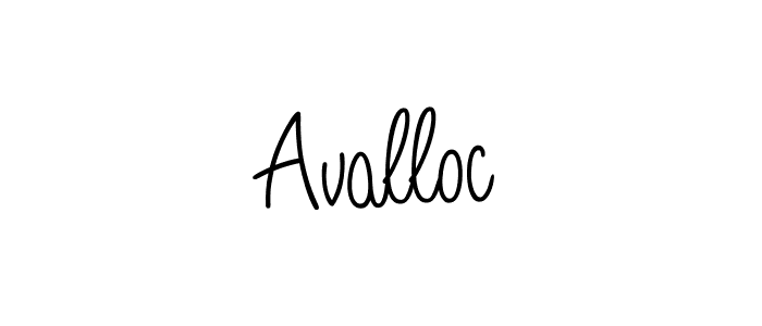 How to make Avalloc name signature. Use Angelique-Rose-font-FFP style for creating short signs online. This is the latest handwritten sign. Avalloc signature style 5 images and pictures png