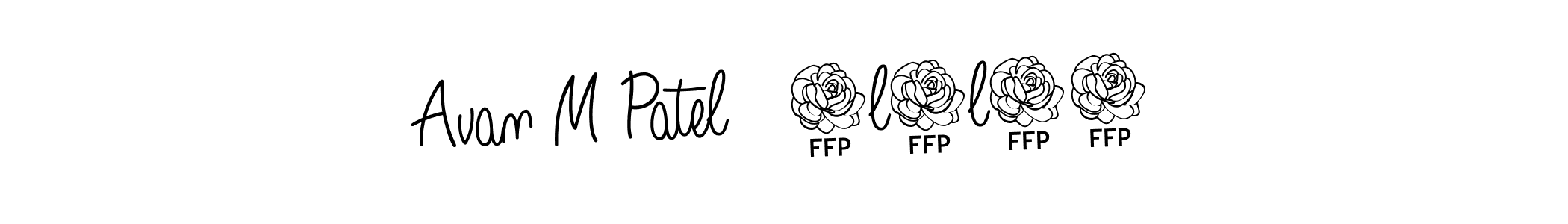 Once you've used our free online signature maker to create your best signature Angelique-Rose-font-FFP style, it's time to enjoy all of the benefits that Avan M Patel   4l5l24 name signing documents. Avan M Patel   4l5l24 signature style 5 images and pictures png