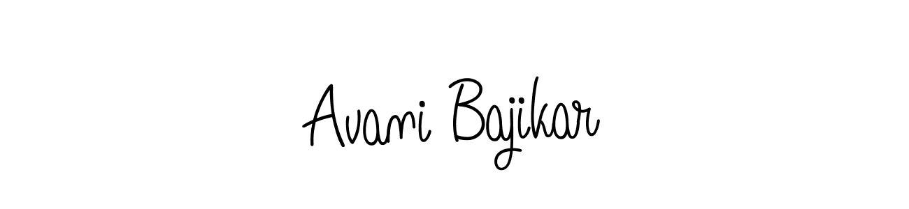 Angelique-Rose-font-FFP is a professional signature style that is perfect for those who want to add a touch of class to their signature. It is also a great choice for those who want to make their signature more unique. Get Avani Bajikar name to fancy signature for free. Avani Bajikar signature style 5 images and pictures png