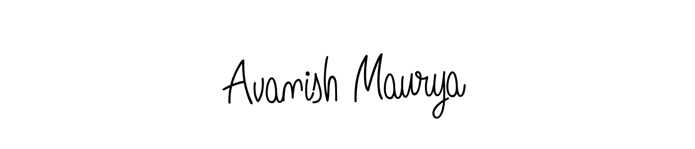Also we have Avanish Maurya name is the best signature style. Create professional handwritten signature collection using Angelique-Rose-font-FFP autograph style. Avanish Maurya signature style 5 images and pictures png