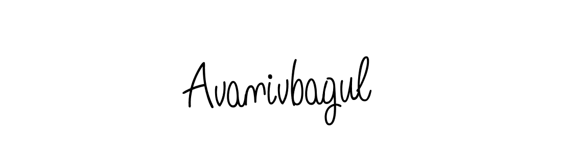 How to make Avanivbagul name signature. Use Angelique-Rose-font-FFP style for creating short signs online. This is the latest handwritten sign. Avanivbagul signature style 5 images and pictures png